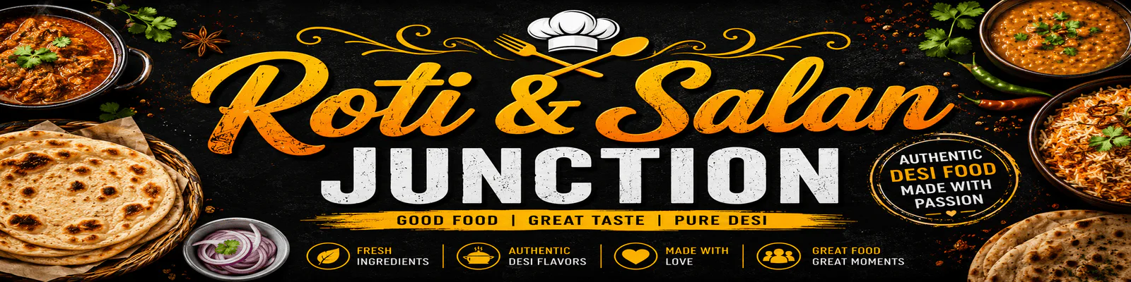 Roti & Salan Juction banner - order online in Alum Rock, Birmingham