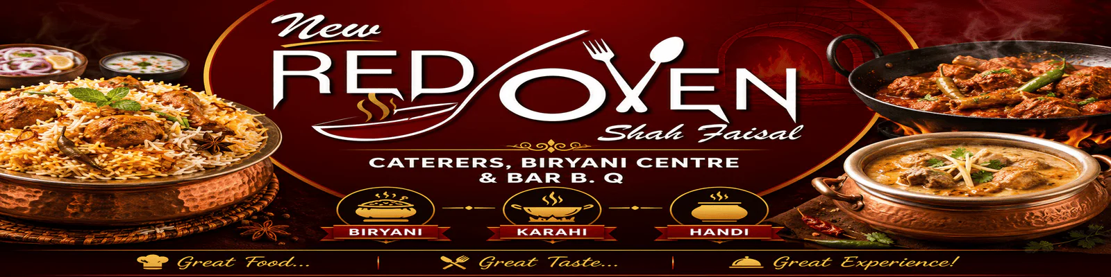New Red Oven Caterers & Biryani Center banner - order online in your area