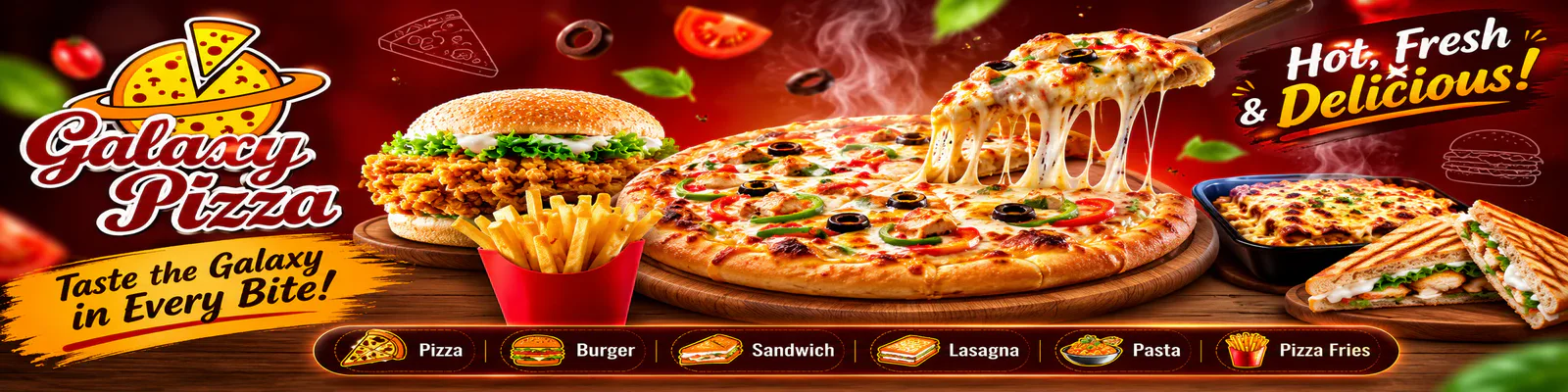 Galaxy Pizza Owner banner - order online in Federal B Area Block 16, Karachi