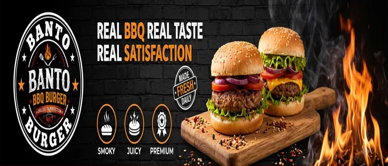Banto BBQ Burger banner - order online in Liaquatabad, Karachi