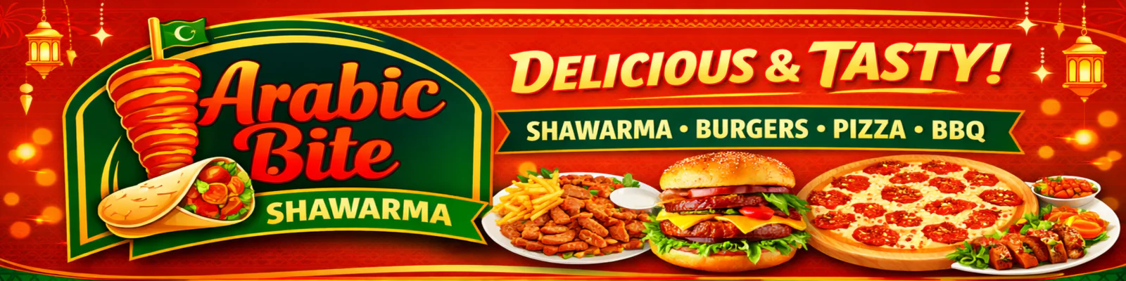 Arabic Bite Shawarma banner - order online in Korangi (Industrial & residential sectors), Karachi