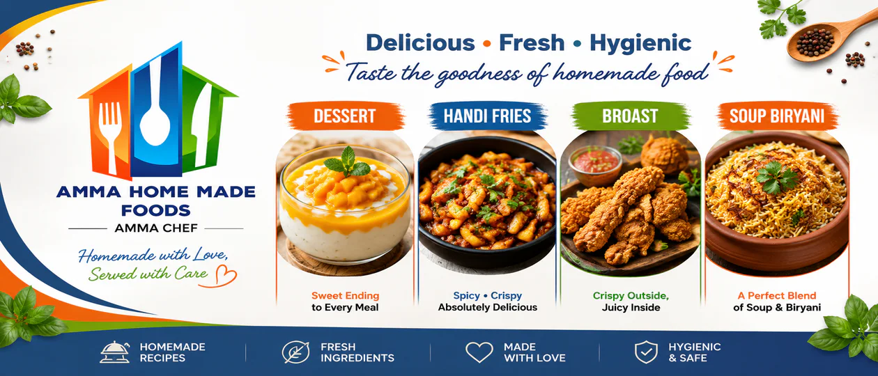 Amma Home Made Foods banner - order online in Korangi District, Karachi