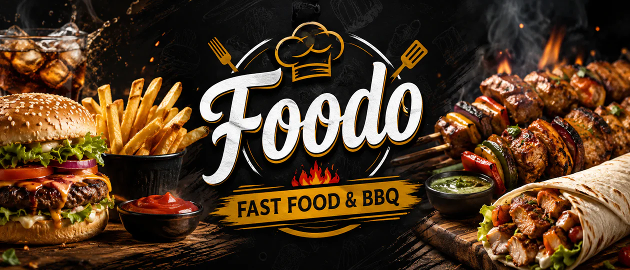Foodo Fast Food & BBQ banner - order online in Gulistan-e-Jauhar Block 9, Karachi