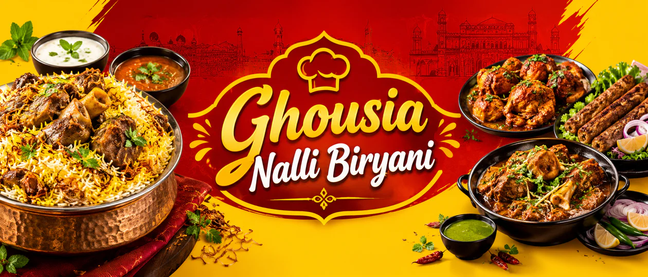 Ghousia Nalli Biryani banner - order online in Liaquatabad, Karachi