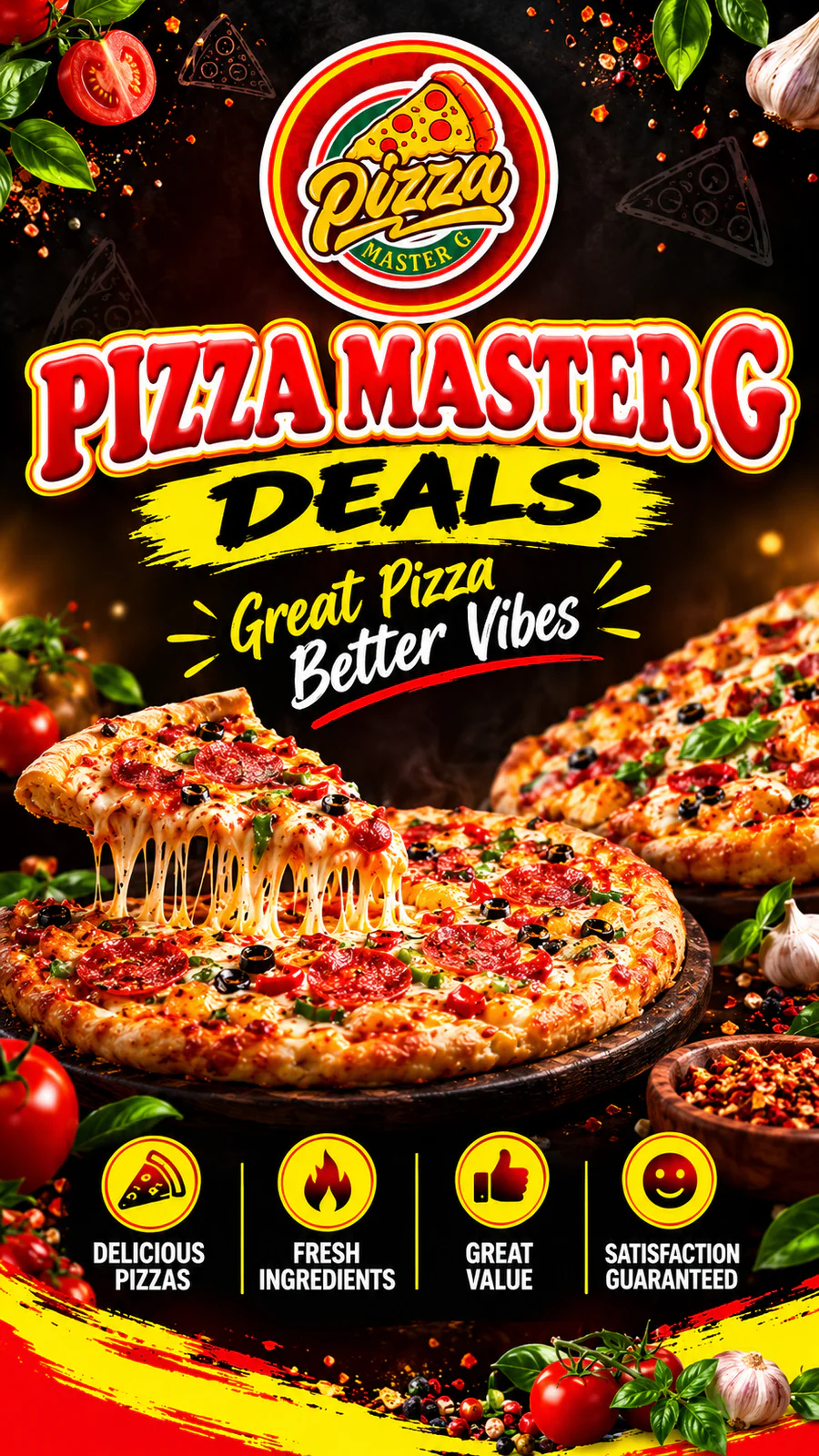 Pizza Master G shah faisal 2 num banner - order online in Shah Faisal Colony, Karachi