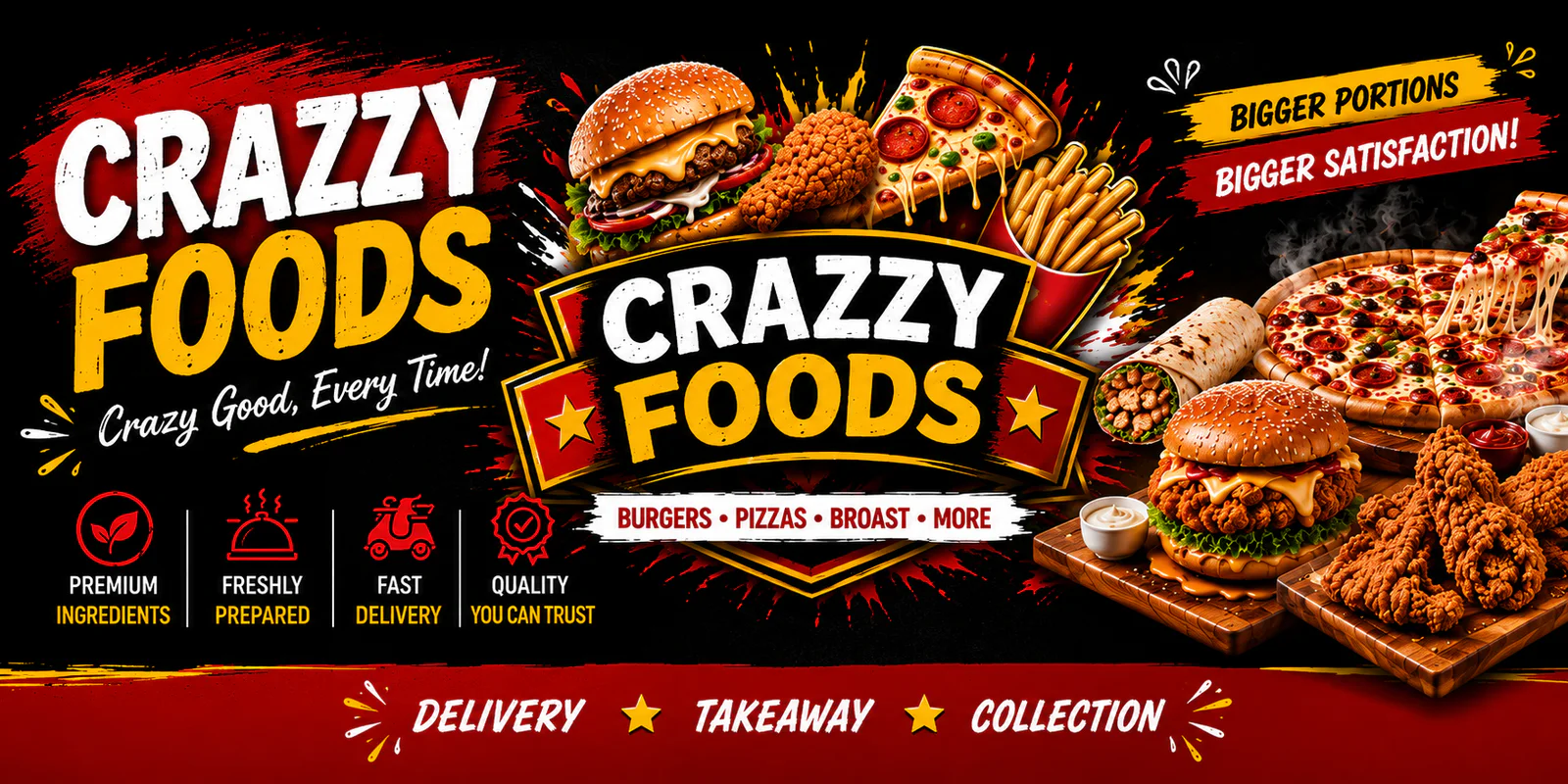 Crazzy Foods - Karachi banner - order online in Gulistan-e-Johar Block 17, Karachi