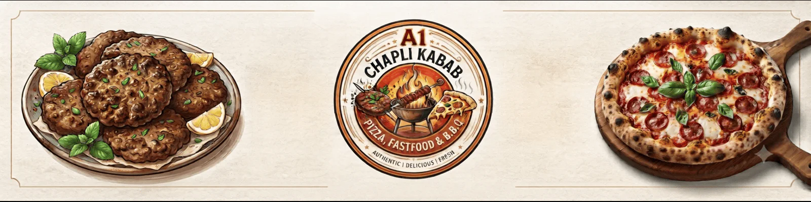 A1 Chapli Kabab Pizza, Fastfood & B.B.Q banner - order online in Gulistan-e-Johar Block 18, Karachi
