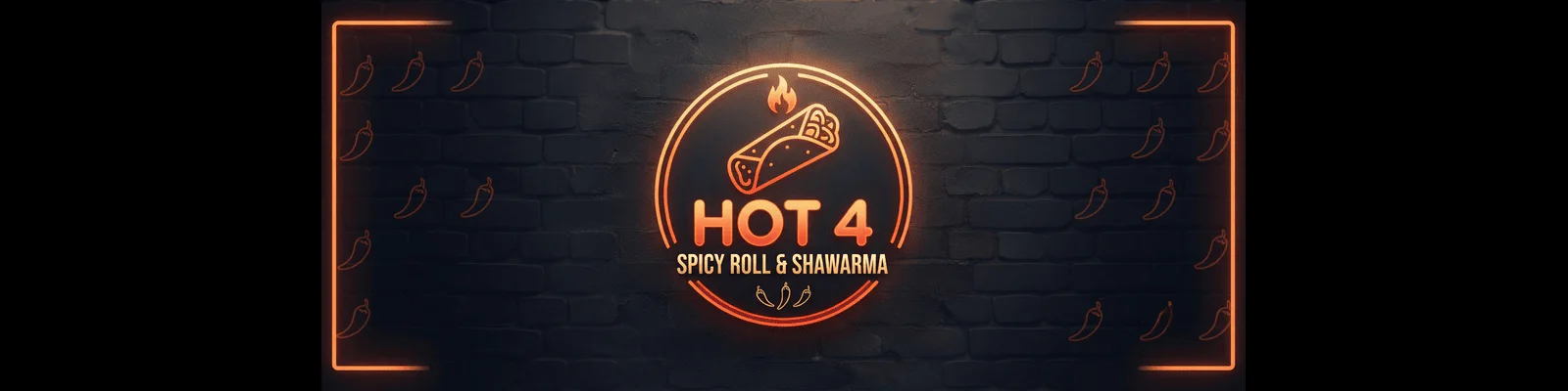 Hot 4 Spicy Roll & Shawarma banner - order online in Delivery Only