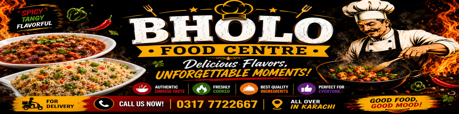 Bholo Restaurant & BBQ بھولو ریستوران و بی بی کیو banner - order online in Korangi 5, Karachi