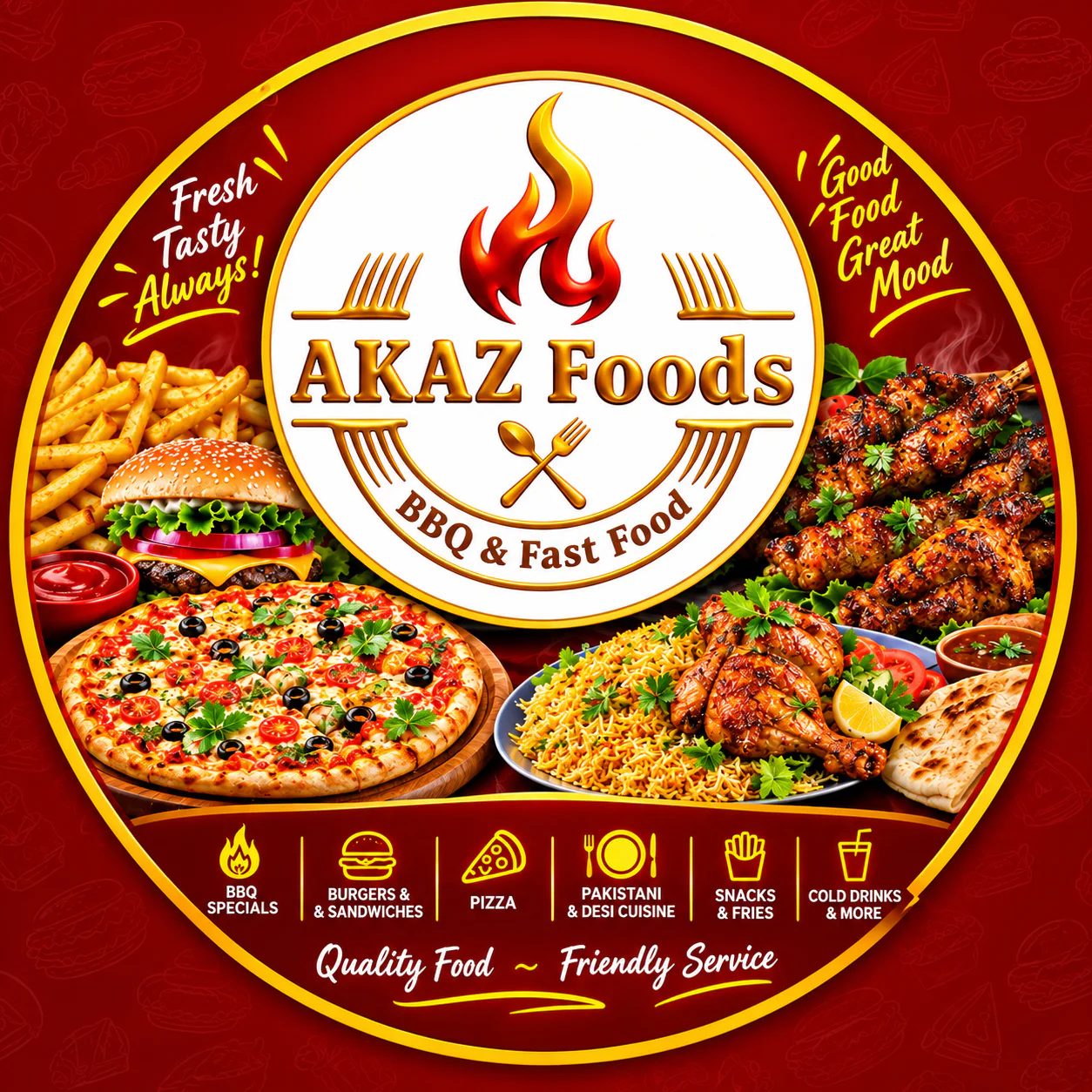 Order food delivery from AKAZ Juice Centre & BBQ in Karachi - Mangao Partner