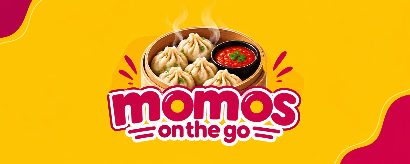 Momos on the go banner - order online in your area