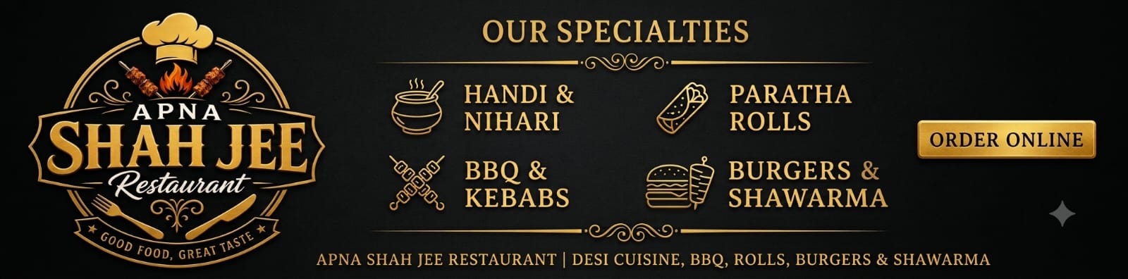 Apna shah jee restaurant Menu - Online Delivery in Scheme 33