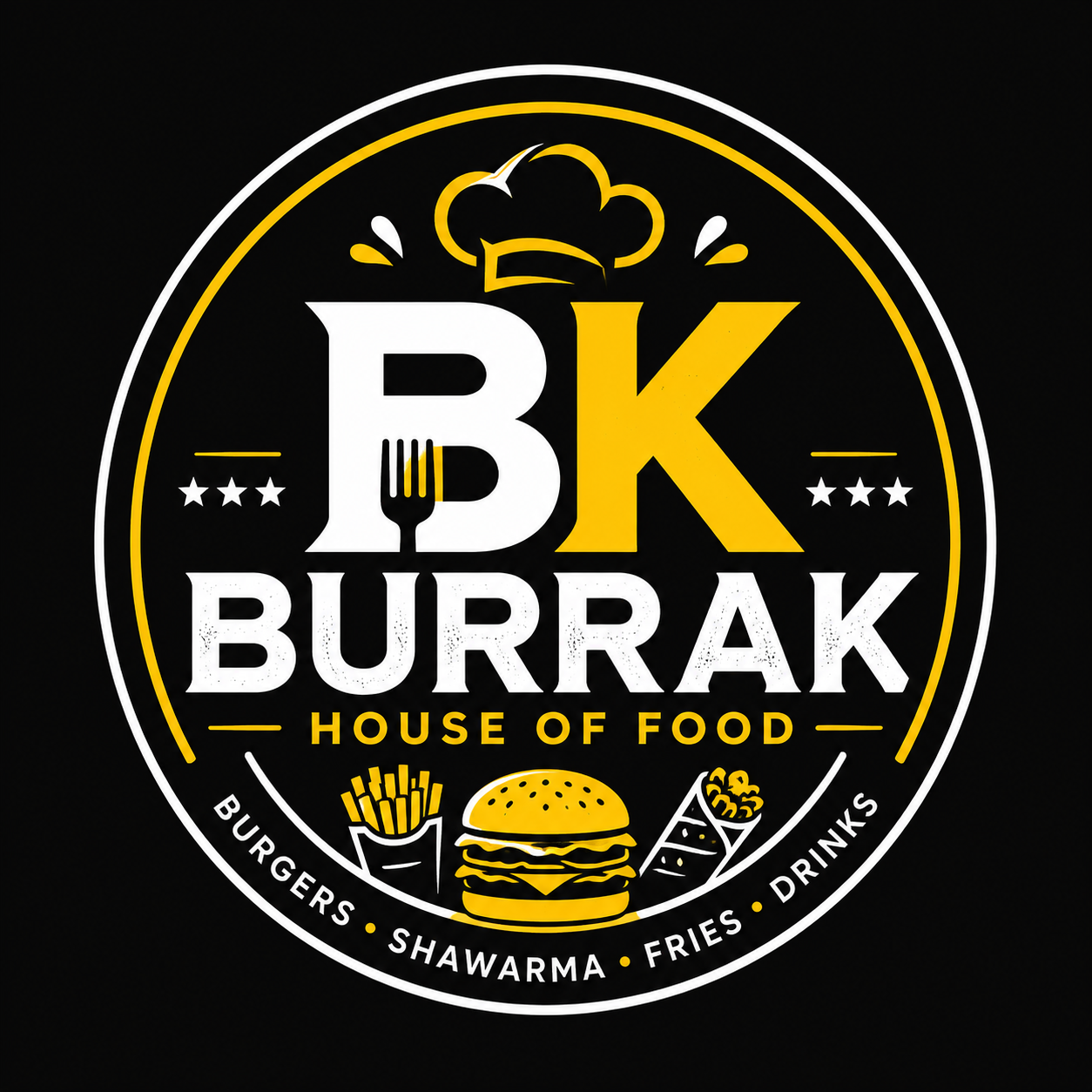 Burrak House of Foods Logo - Restaurant in Karachi