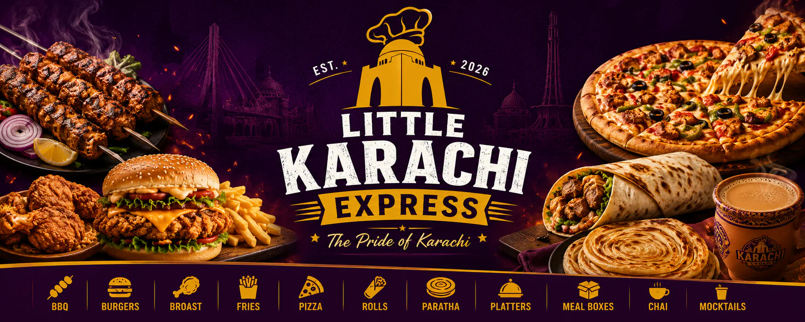 Little Karachi Express banner - order online in Gulistan-e-Jauhar Block 1, Karachi