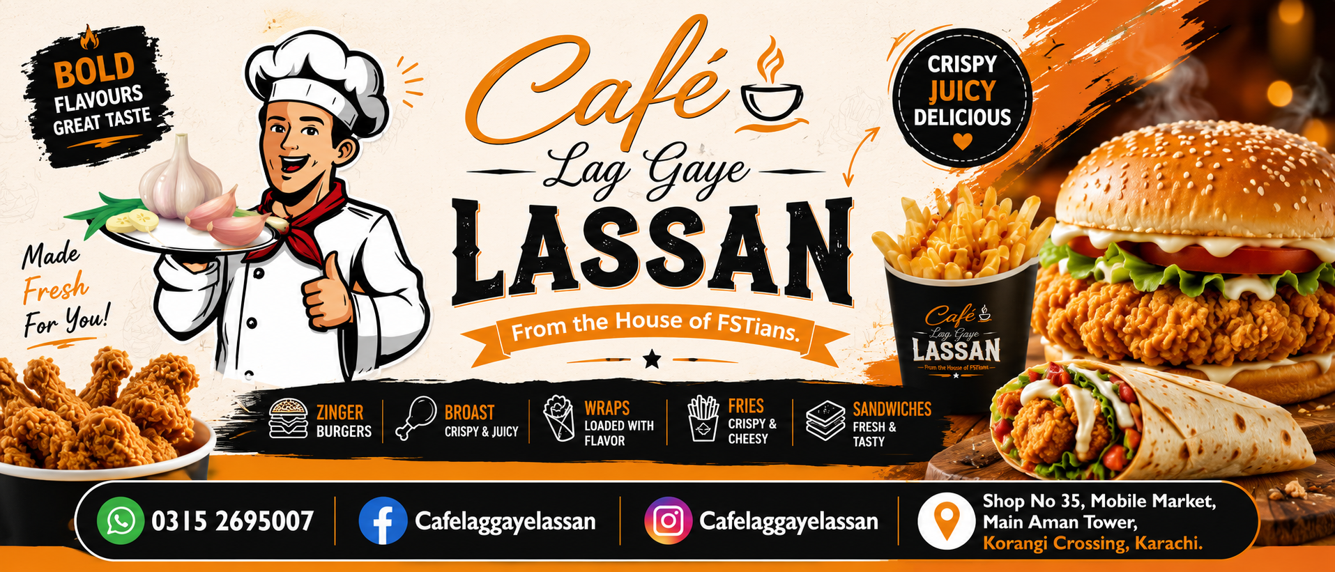 Cafe Lag Gaye LASSAN - Karachi Menu - Online Delivery in Korangi 2