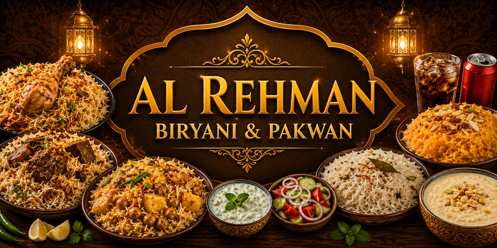 Al Rehman Biryani and Pakwan Center banner - order online in Korangi 1, Karachi