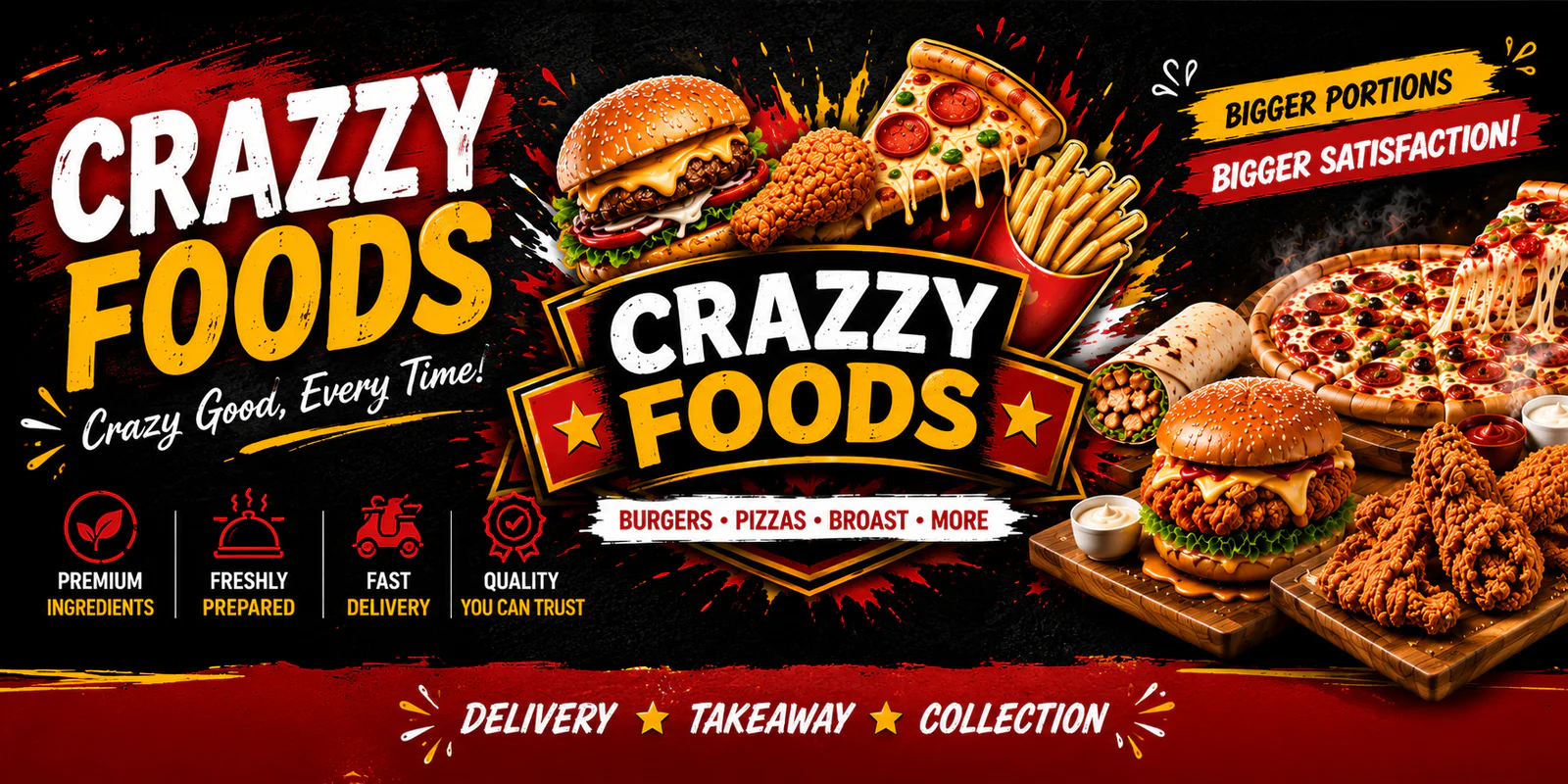Crazzy Foods - Karachi banner - order online in Gulistan-e-Johar Block 17, Karachi