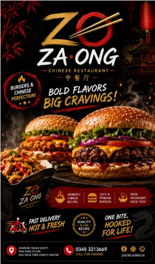 Za-Ong banner - order online in Shah Faisal Colony, Karachi