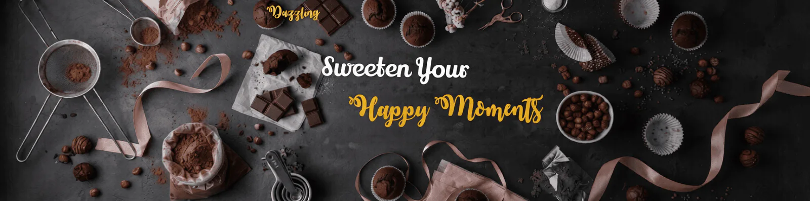 Dazzling Desserts banner - order online in Delivery Only