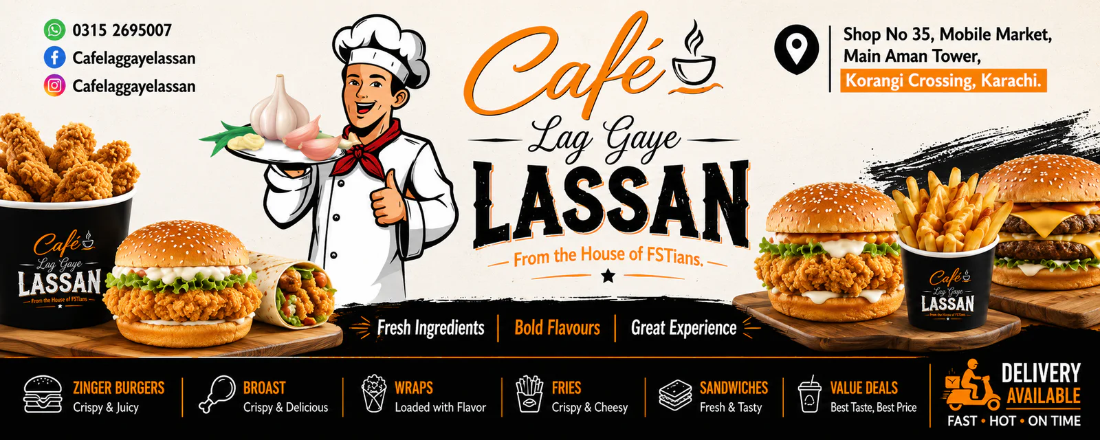 Cafe Lag Gaye LASSAN - Karachi banner - order online in Korangi 2, Karachi