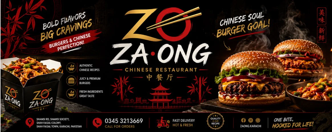 Za-Ong banner - order online in Shah Faisal Colony, Karachi