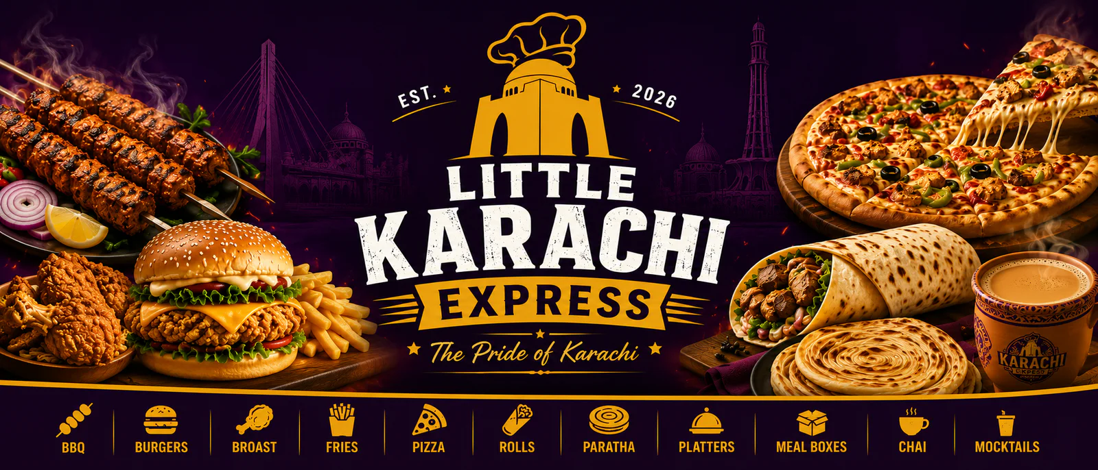 Little Karachi Express banner - order online in Gulistan-e-Jauhar Block 1, Karachi