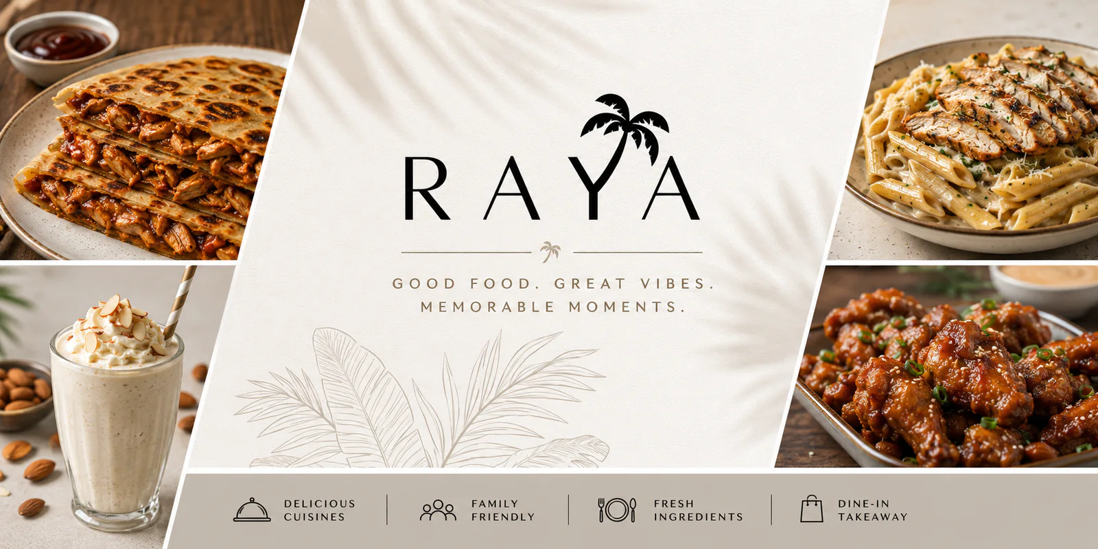 Raya cafe banner - order online in Gulistan-e-Jauhar Block 15, Karachi